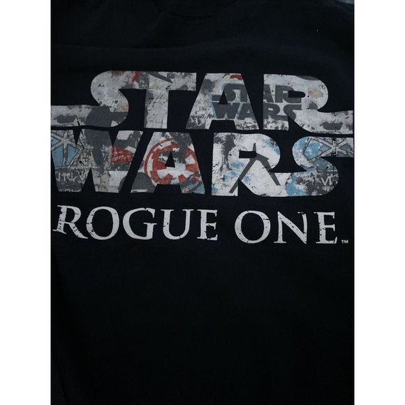 Disney Star Wars Rogue One Sweatshirt Size Medium Disneyland Disney World Black - Picture 1 of 12